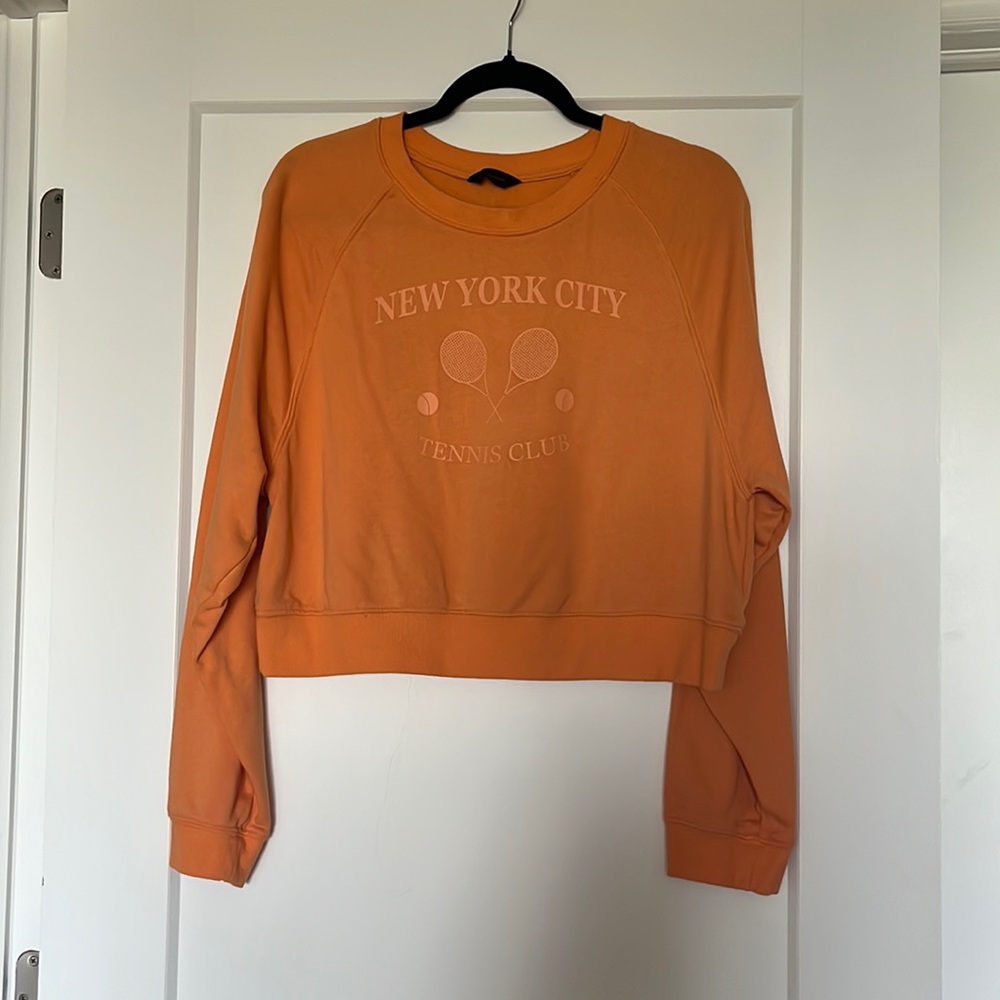 3 for $10 - orange sweater NYC tennis club